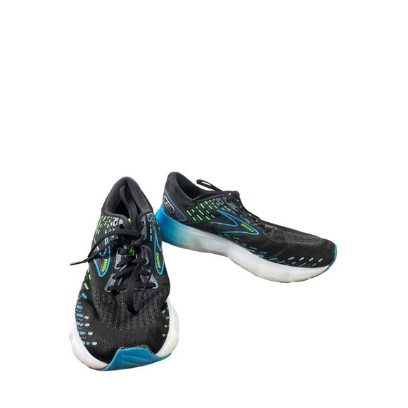 Brooks Glycerin 20 Mens Black/Blue Run Shoes Sneakers Size 10M SKU 8620 - Picture 1 of 14